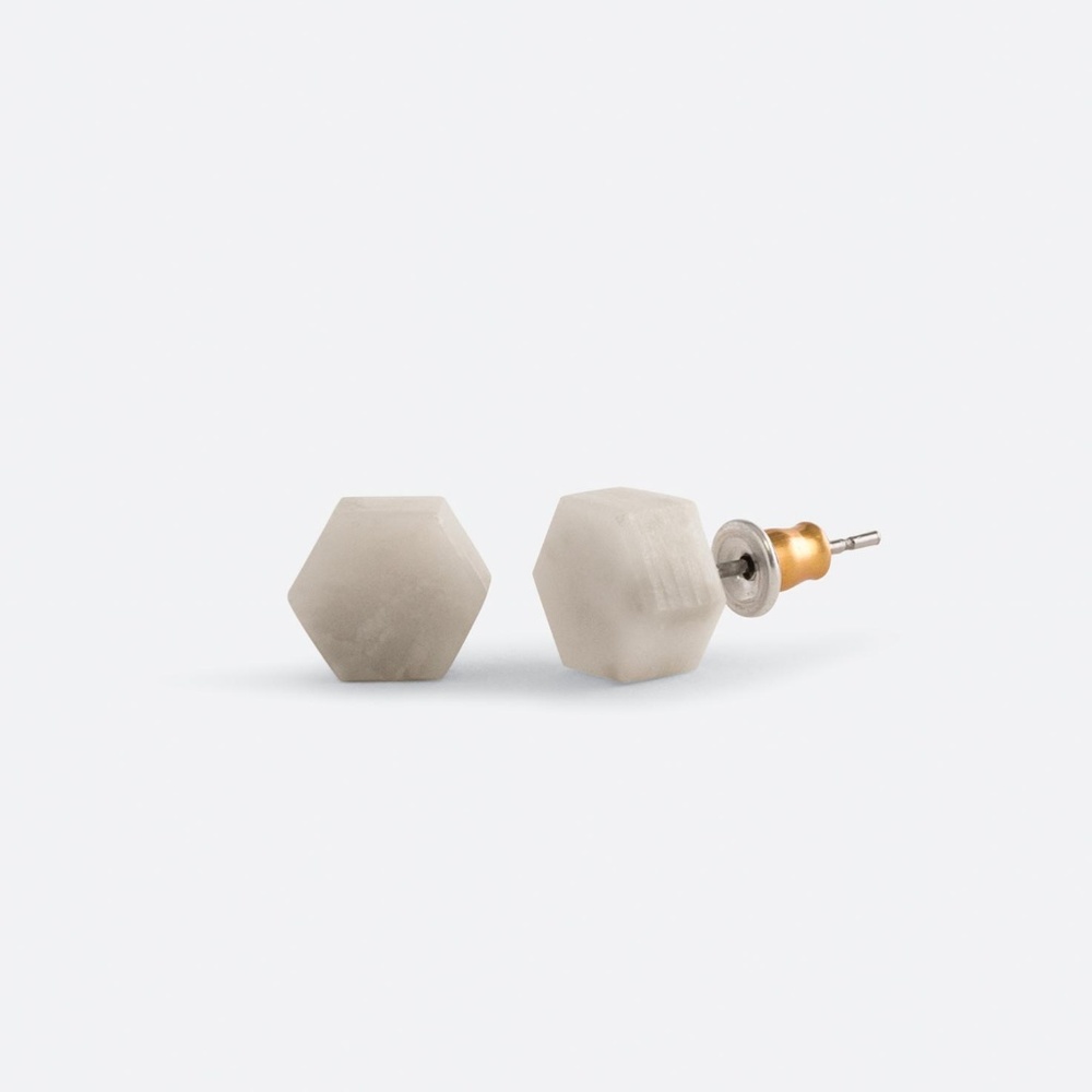 Noonday Collesction mod marble stud earrings